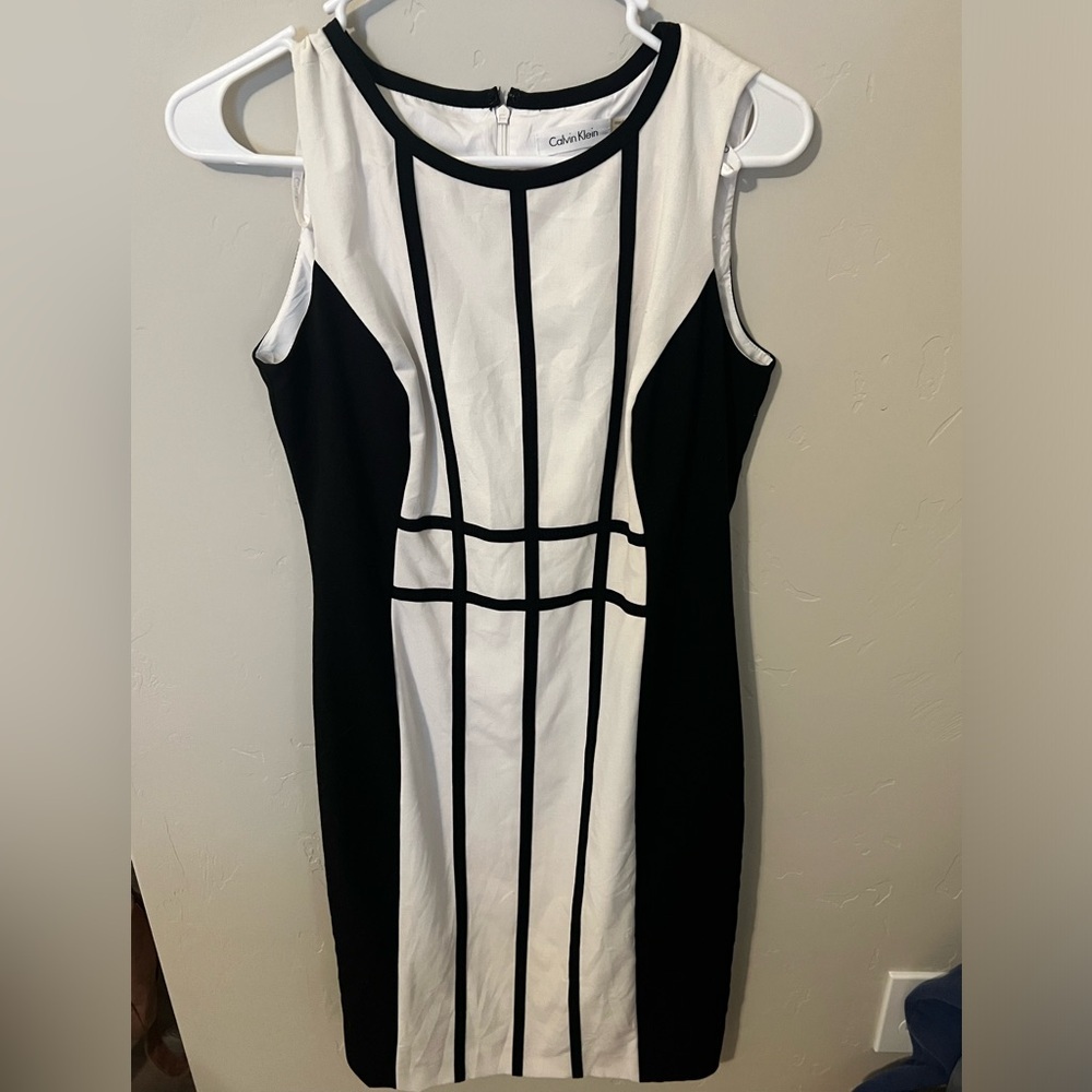 Black and White Calvin Klein Dress
